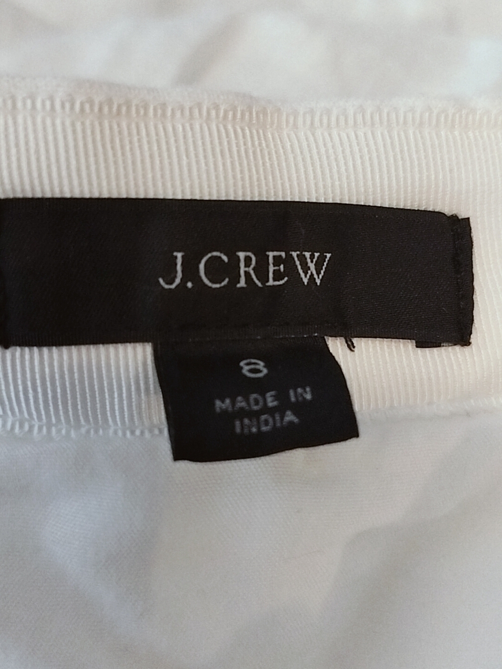 J. Crew Pale White Pleated Skirt - Picture 4 of 4